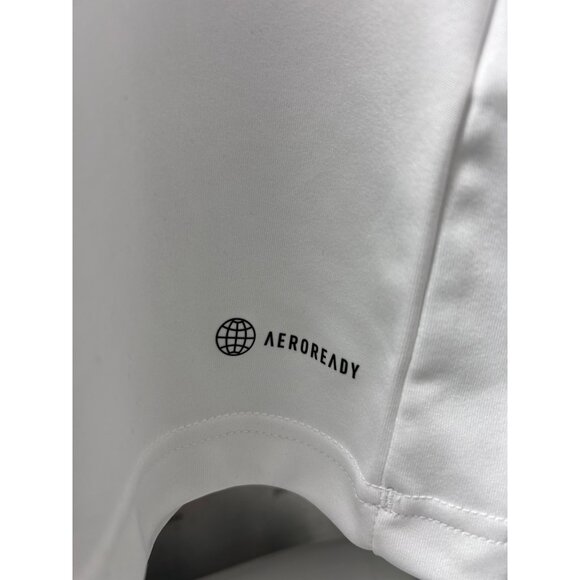 Adidas Aeroready Mens White Sports Tee Size 2XL - Breathable & Lightweight - Picture 4 of 9